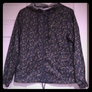 Columbia floral lightweight rain jacket